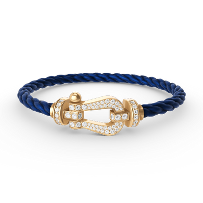 [Spark]FORCE LARGE HORSESHOE FULL DIAMOND BRACELET GOLD