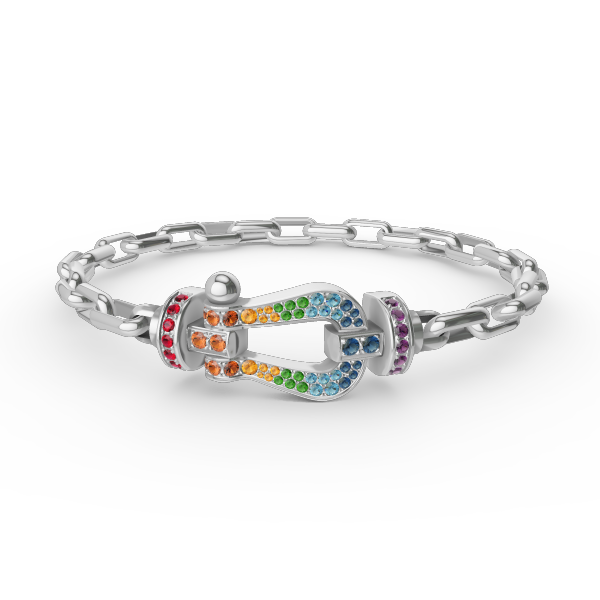 [Spark]FORCE LARGE HORSESHOE CLASP  METAL BRACELET