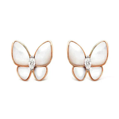 [Spark]BUTTERFLY MOP DIAMOND EARRINGS