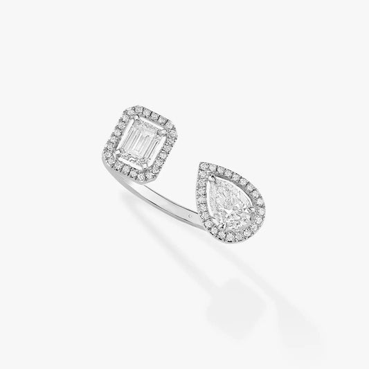 [Spark]MY TWIN TOI & MOI SILVER DIAMOND RING