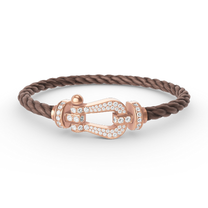 [Spark]FORCE LARGE HORSESHOE FULL DIAMOND BRACELET Spark GOLD