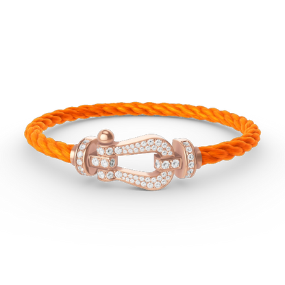 [Spark]FORCE LARGE HORSESHOE FULL DIAMOND BRACELET Spark GOLD