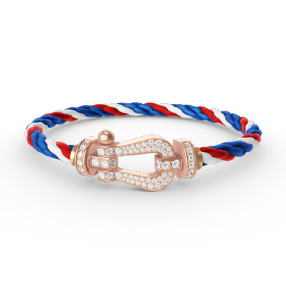 [Spark]FORCE LARGE HORSESHOE FULL DIAMOND BRACELET Spark GOLD