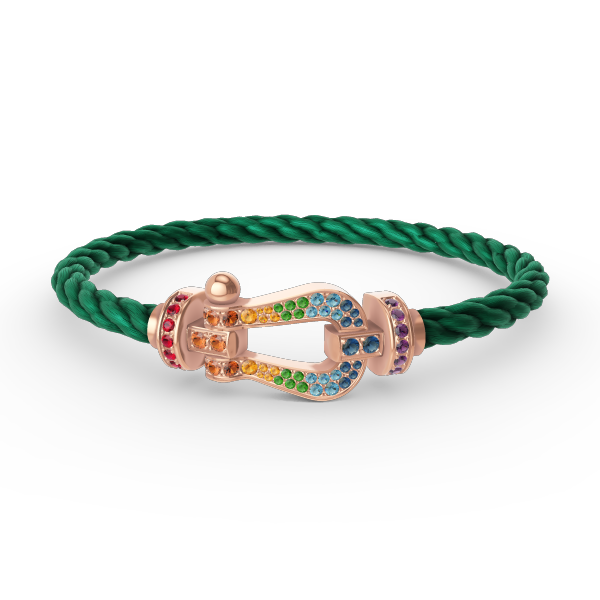 [Spark]FORCE LARGE HORSESHOE  COLORED DIAMOND BRACELET Spark GOLD