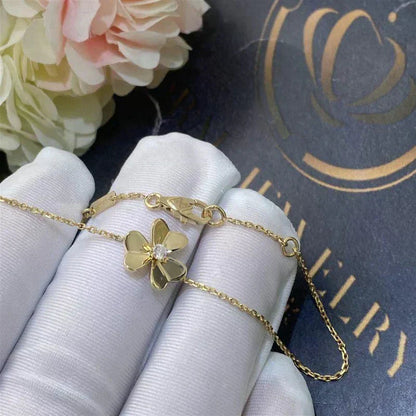 [Spark]FRIVOLE GOLD FLOWER PINK MALACHITE BRACELET