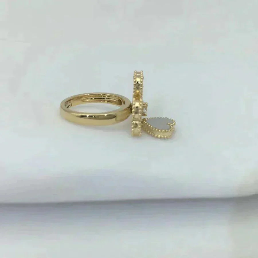 [Spark]SWEET CLOVER WHITE MOP RING