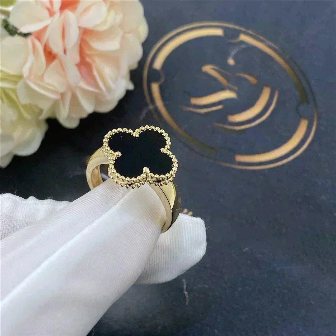 [Spark]CLOVER ONYX RING