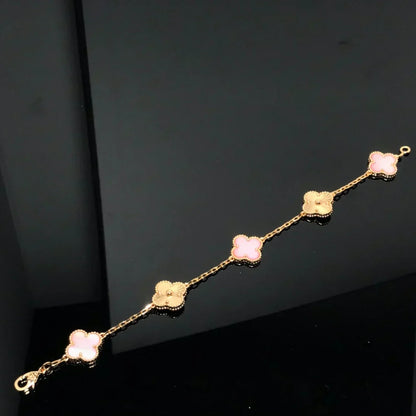 [Spark] CLOVER 5 MOTIFS  PINK MOP BRACELET COLLECTION