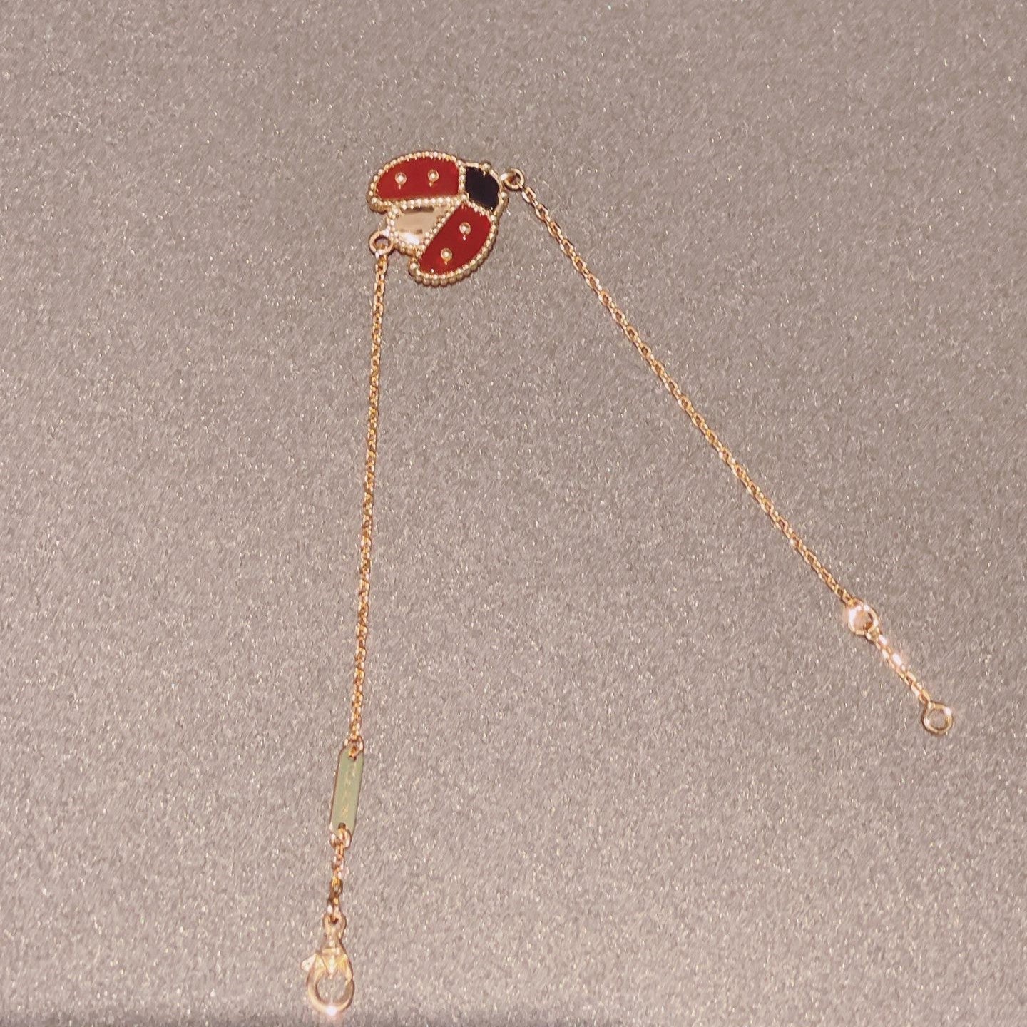 [Spark]LUCKY SPRING 1 MOTIF PINK GOLD BRACELET