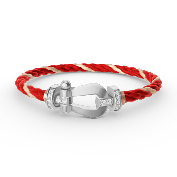 [Spark]FORCE LARGE HORSESHOE HALF DIAMOND BRACELET SILVER